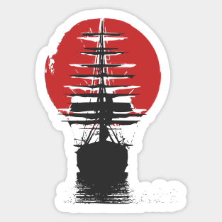 sailing ship tell me I'm back to life Sticker